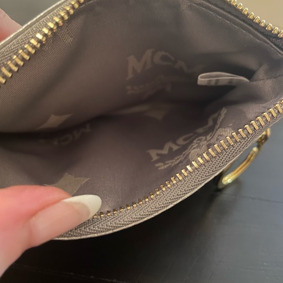 New Silver MCM Wallet with Key chain - Picture 2 of 4